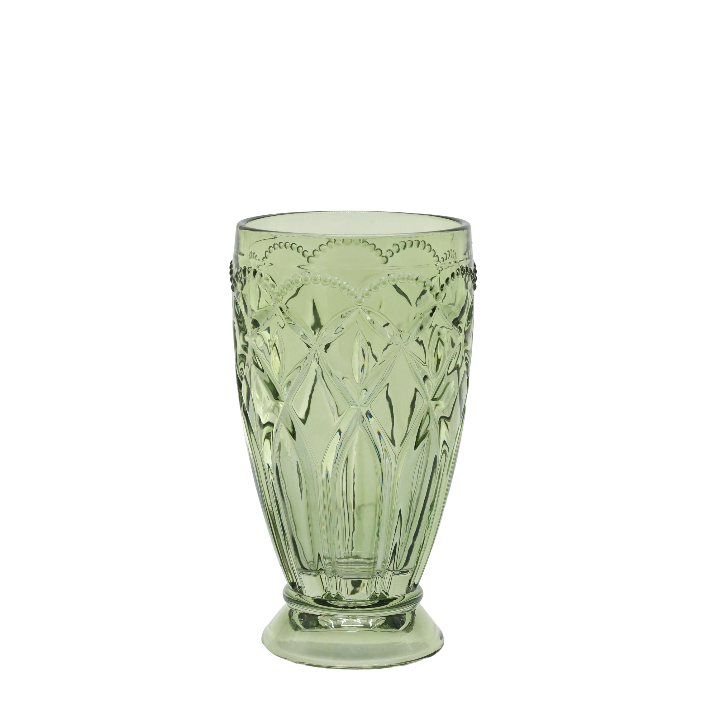 Saint-Émilion Windlicht aus Glas, oliv, 15 cm hoch