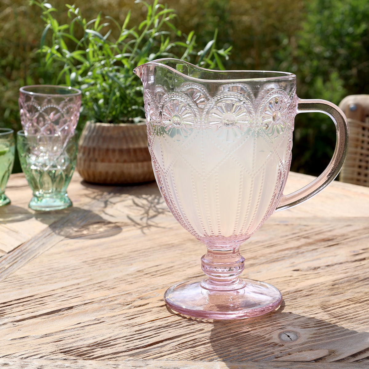 Saint-Émilion Kanne mit Muster, 1000 ml, staubig rosa
