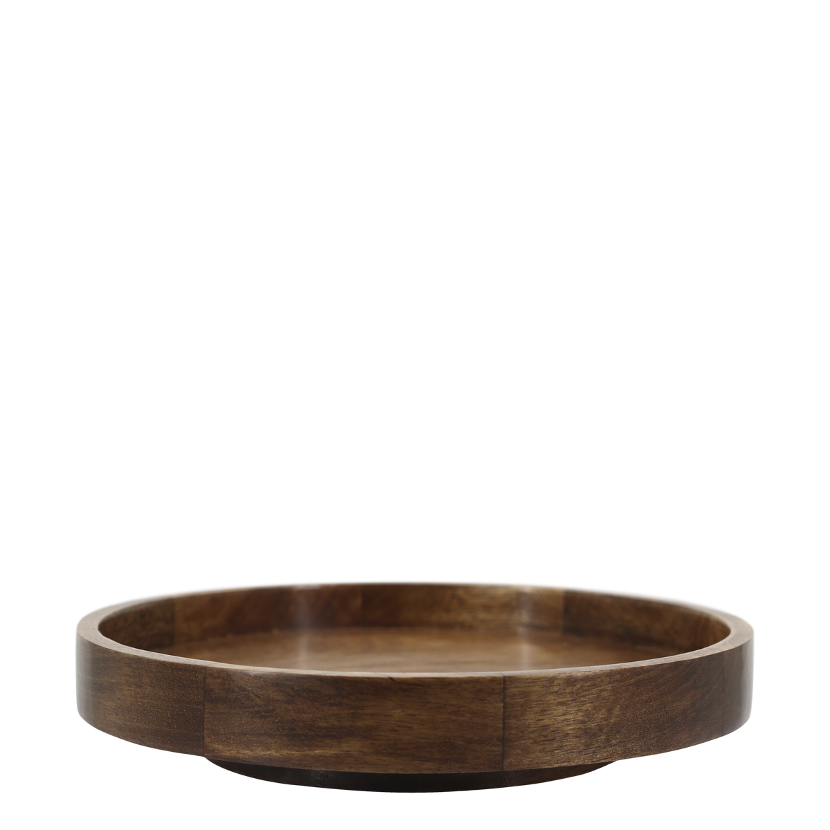 Tablett Küche aus Mangoholz mit drehbarem Sockel, 27,5 cm