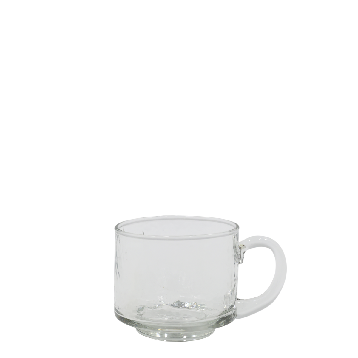 Glas Becher mit Griff, 250 ml, klar, 7 cm hoch