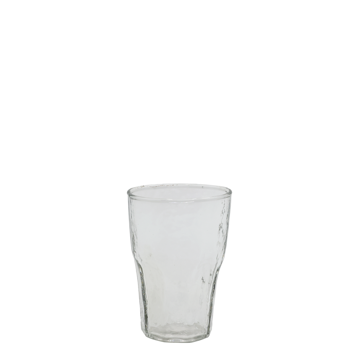 Glas Becher mit Rillen, 10 cm hoch, 200 ml