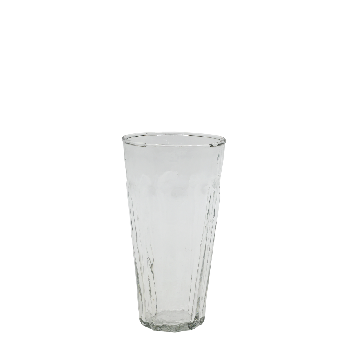 Glas Becher mit Rillen, 400 ml, 15 cm hoch
