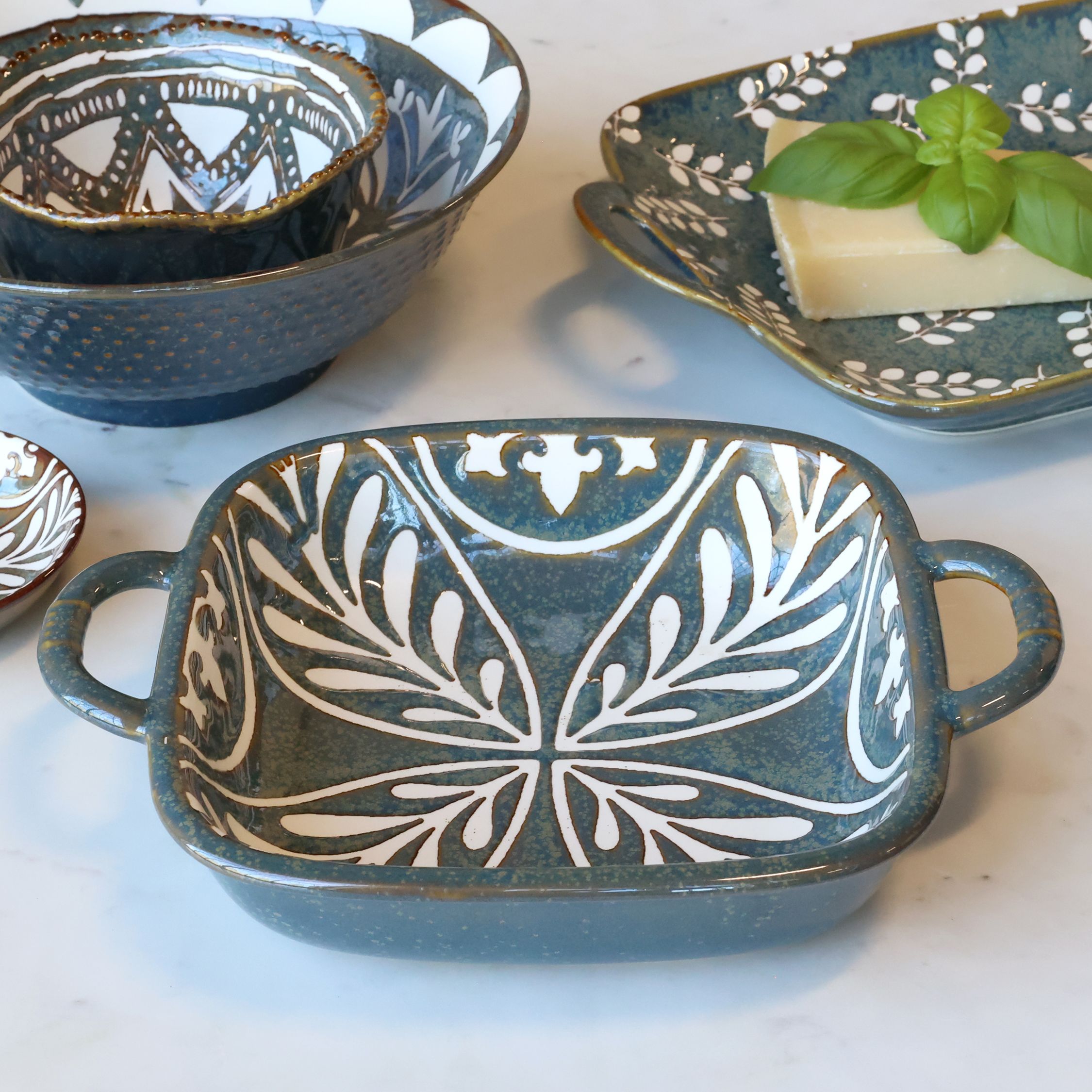 Arés Ramekin mit Henkel, Porzellan, 500 ml, opal