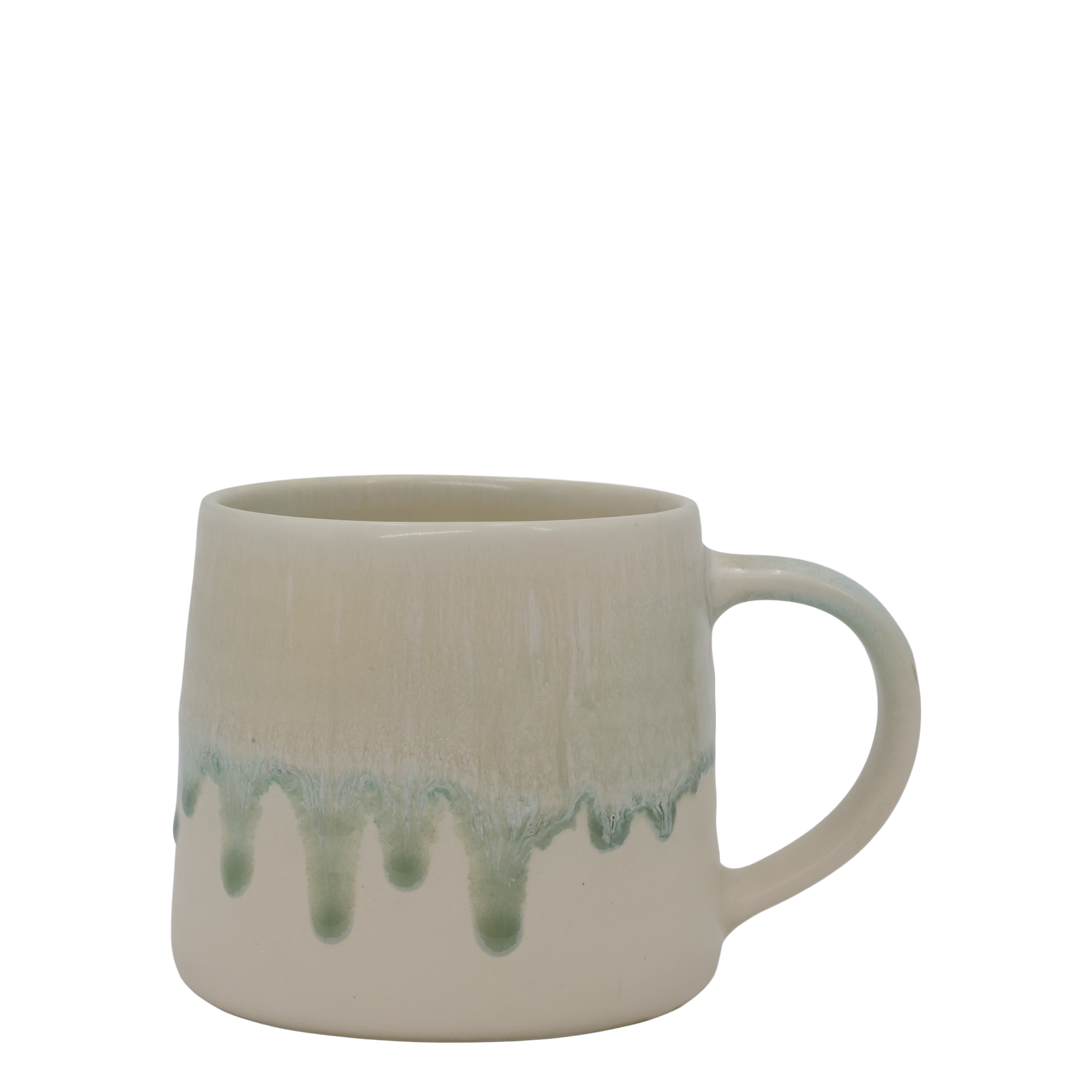 Becher mit Griff aus New Bone China, 8,5 cm hoch