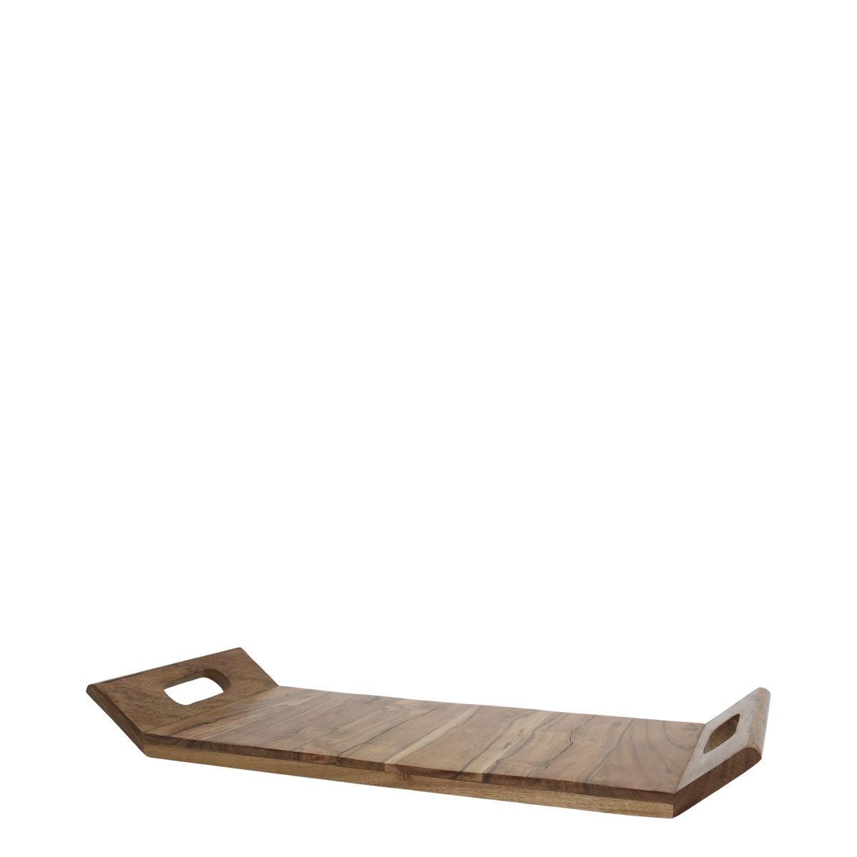 Tablett mit Henkel aus Akazienholz, 48,5 cm lang