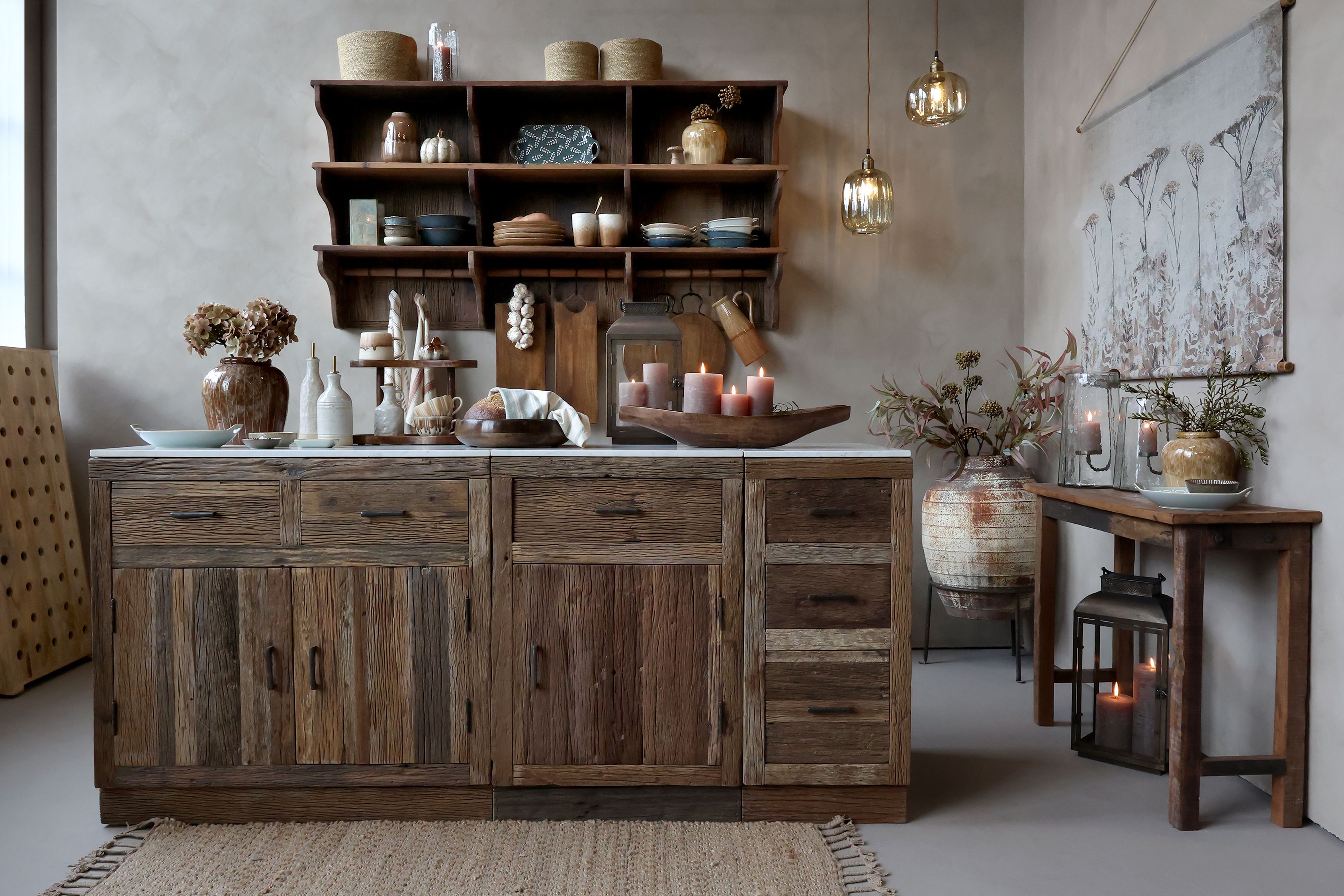 Tours Tablett aus Mangoholz, Walnuss, 60 cm lang