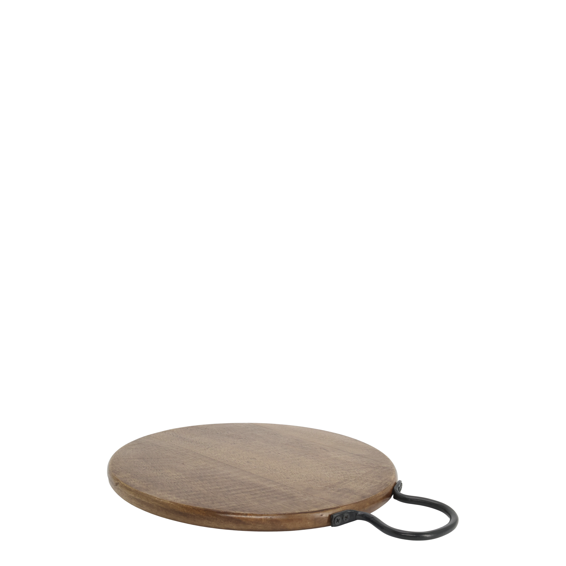 Tapasbrett aus Mangoholz mit Leder, 30 cm