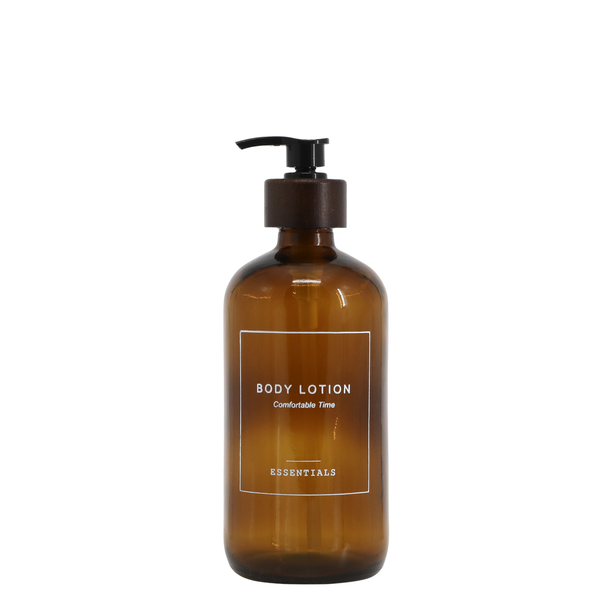 Spenderflasche mit Pumpe für Bodylotion, 500 ml, Mokka