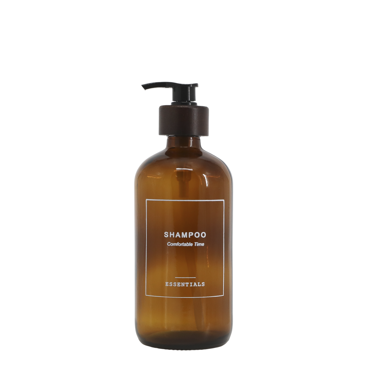 Flasche mit Pumpe 500 ml Mokka – Glas, 21,5 cm hoch