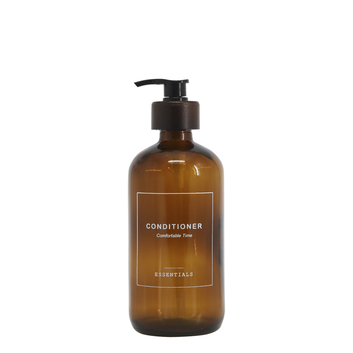 Flasche mit Pumpe Conditioner 500 ml, Mokka, Glas