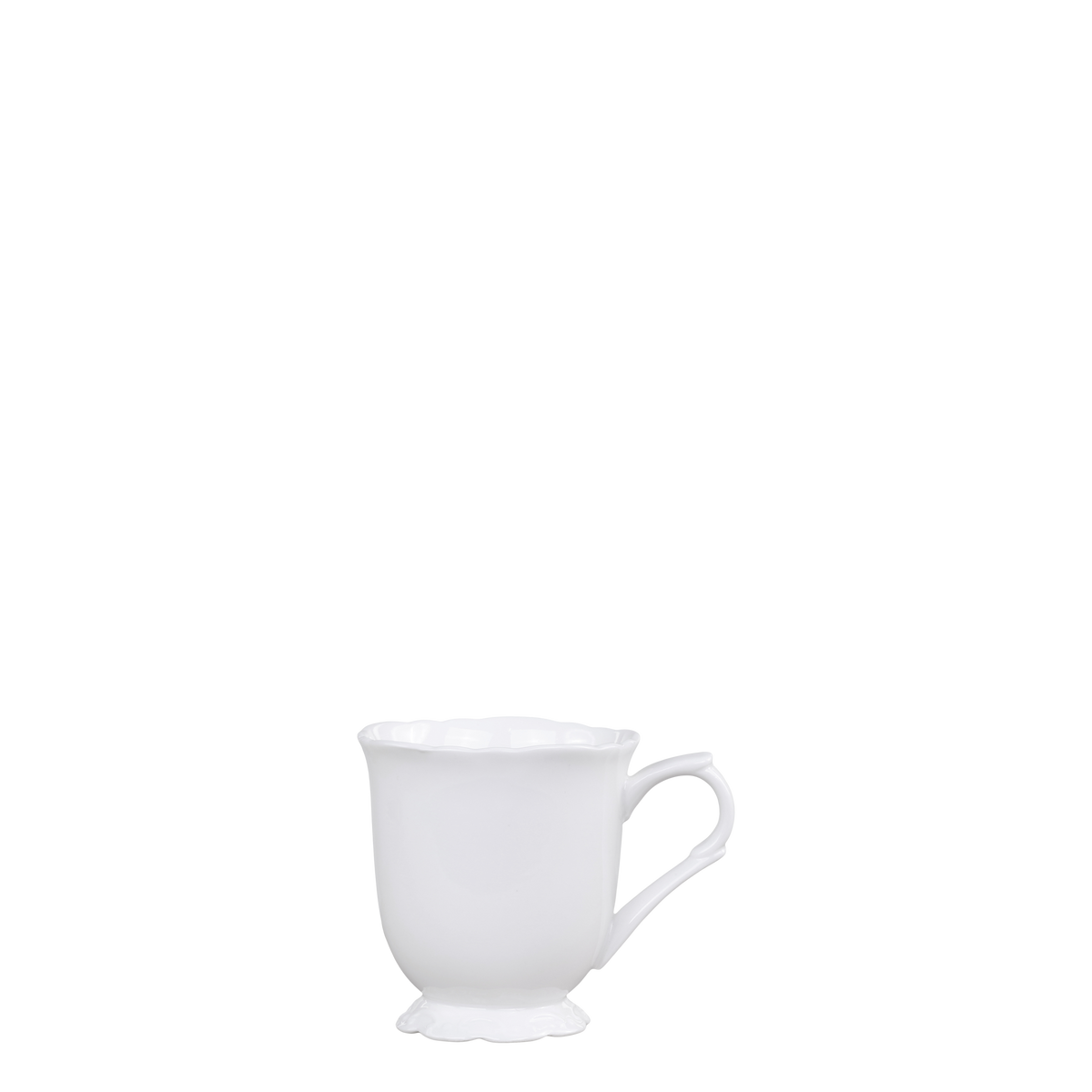 Provence Becher aus Porzellan, 30 cl, weiß