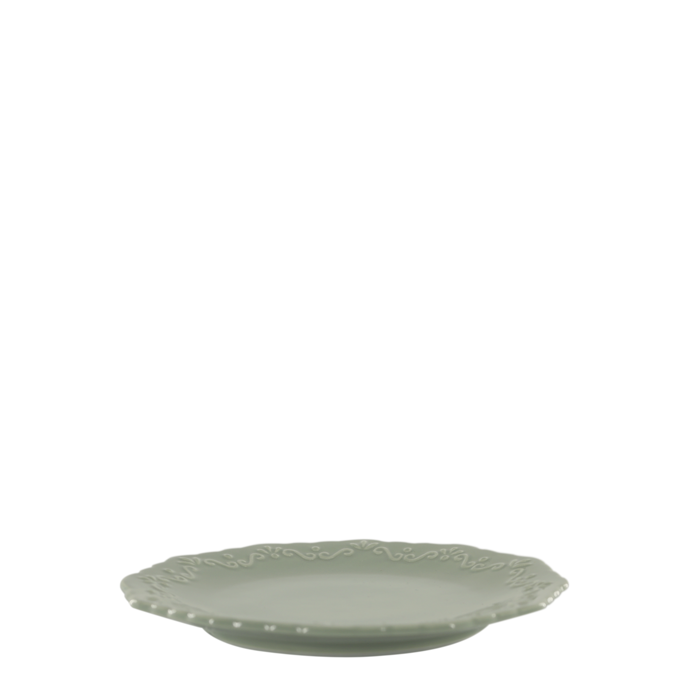 Provence Dessertteller aus Porzellan, 19 cm, weiß