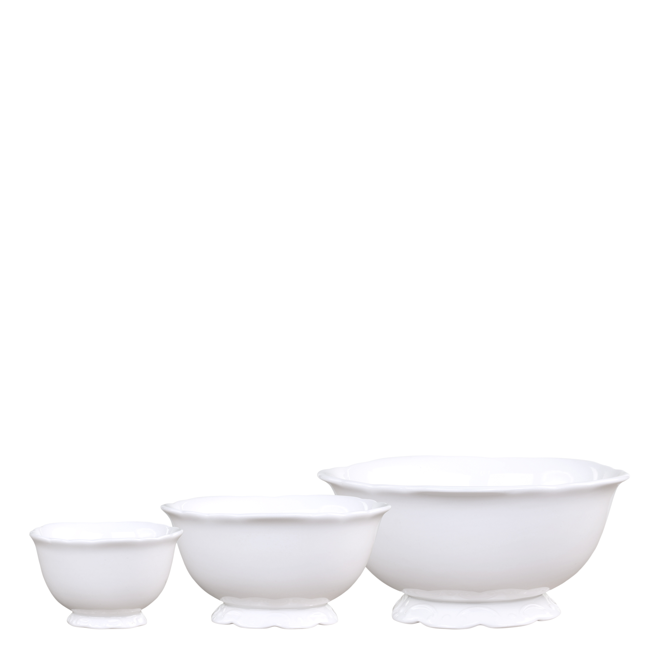 Porzellan Schüsseln Set Provence 3-teilig weiß