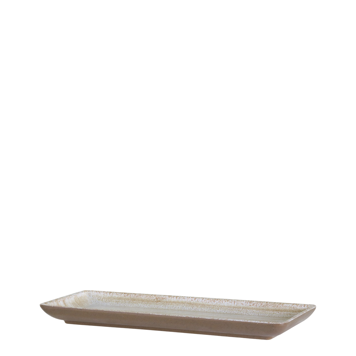 Cassis Tablett aus Melamin in Latte – 21 cm lang