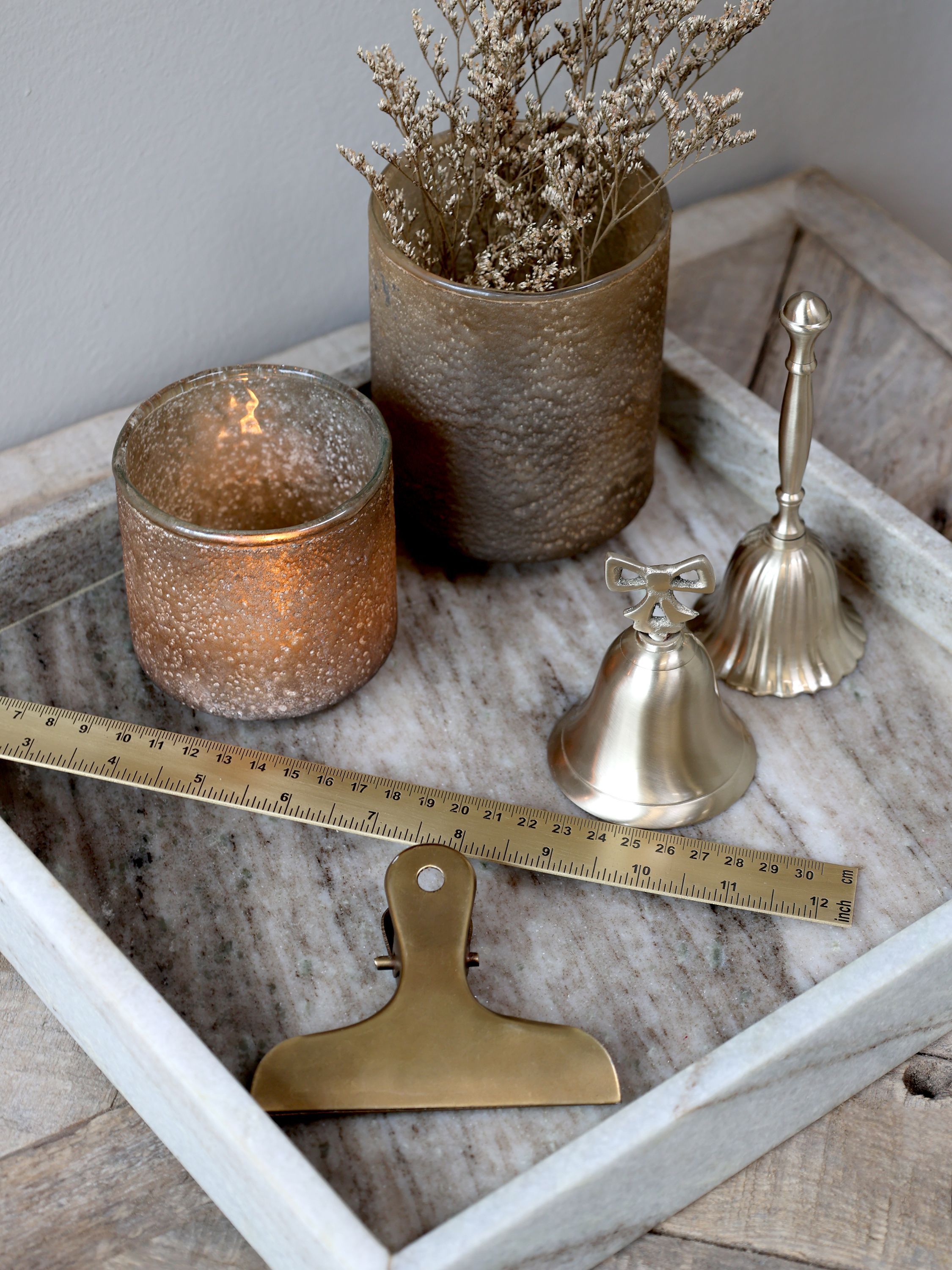 Marmor Tablett Morlaix – 25 cm, Creme