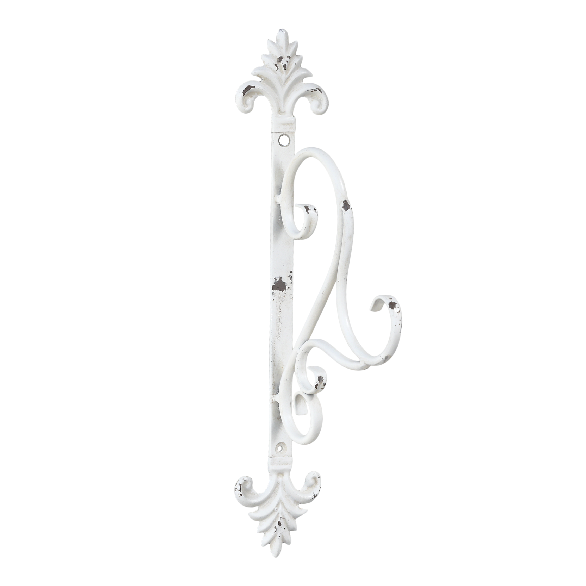 Wandaufhang für Laternen für draußen, Eisen, 41 cm, Creme