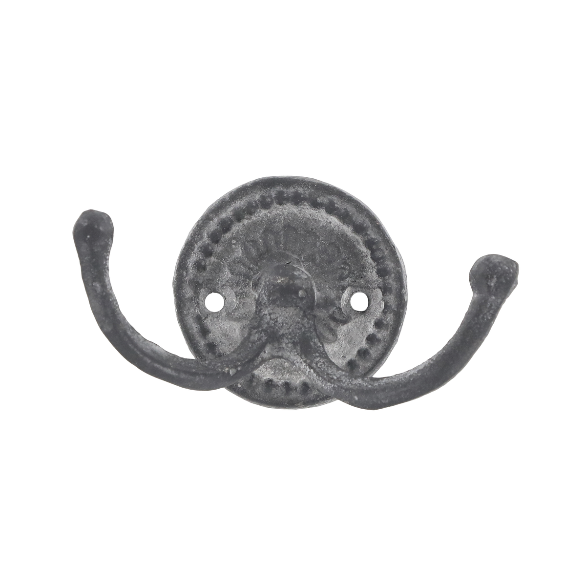 Deko Haken mit antikem Grau – Eisen, 6,5 cm
