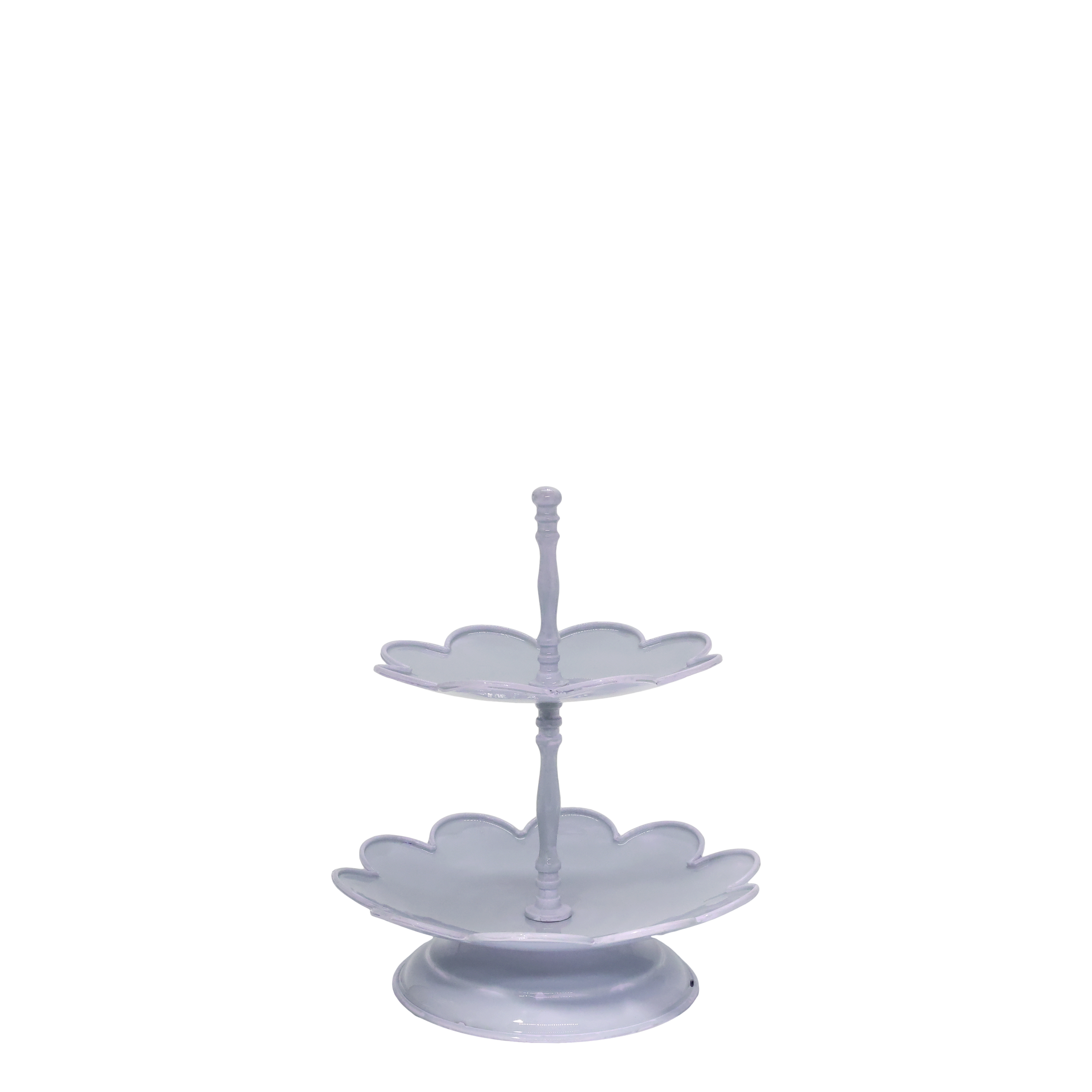 Etagere mit 2 Schüsseln in Sky Blue, 29 cm hoch