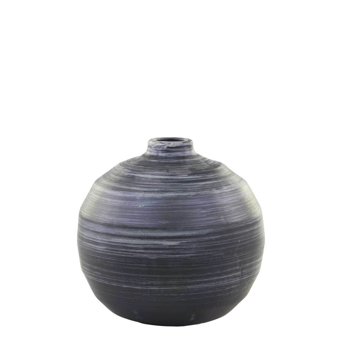 Limoux Vase aus Keramik, 18 cm hoch, antique schwarz