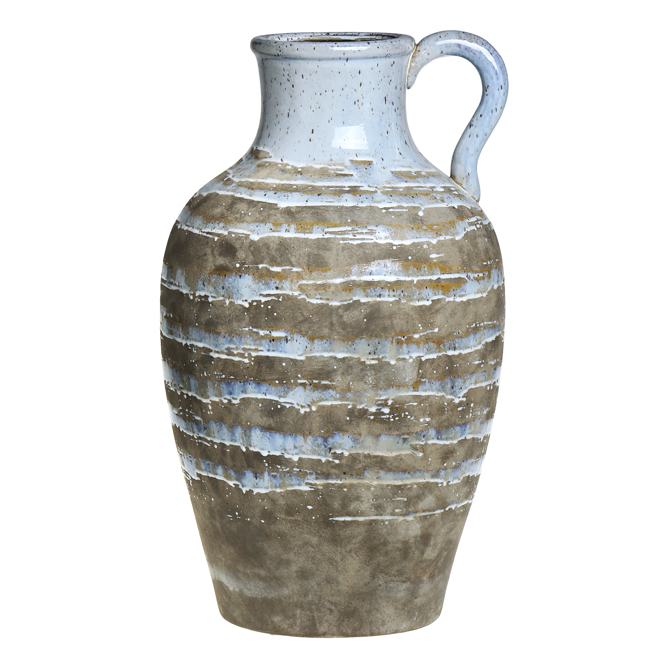 Maxim Vase mit Griff, 70 cm hoch, opal