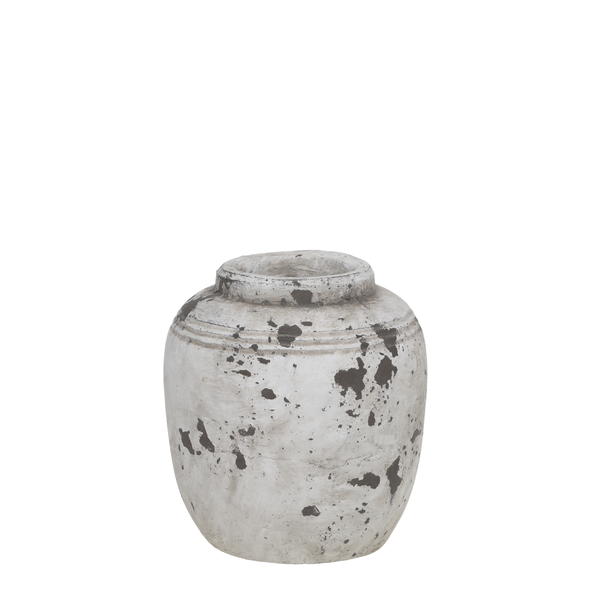 Terrakotta Vase Frejus, 16 cm hoch, creme
