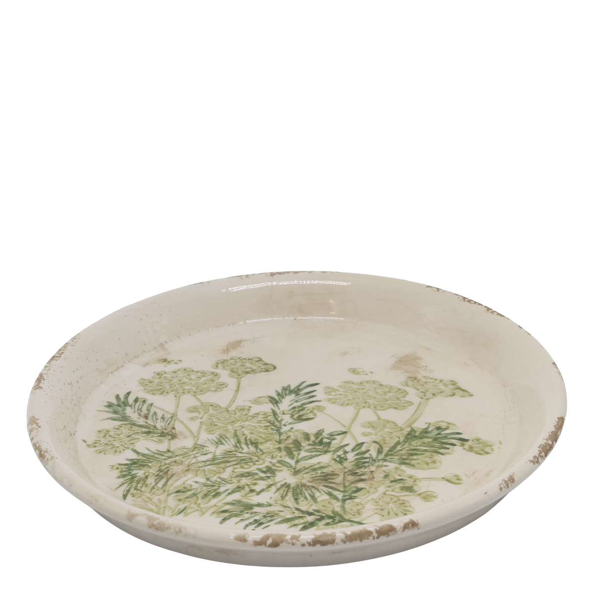 Laval Tablett mit Blumendruck – Keramik, 23,5 cm