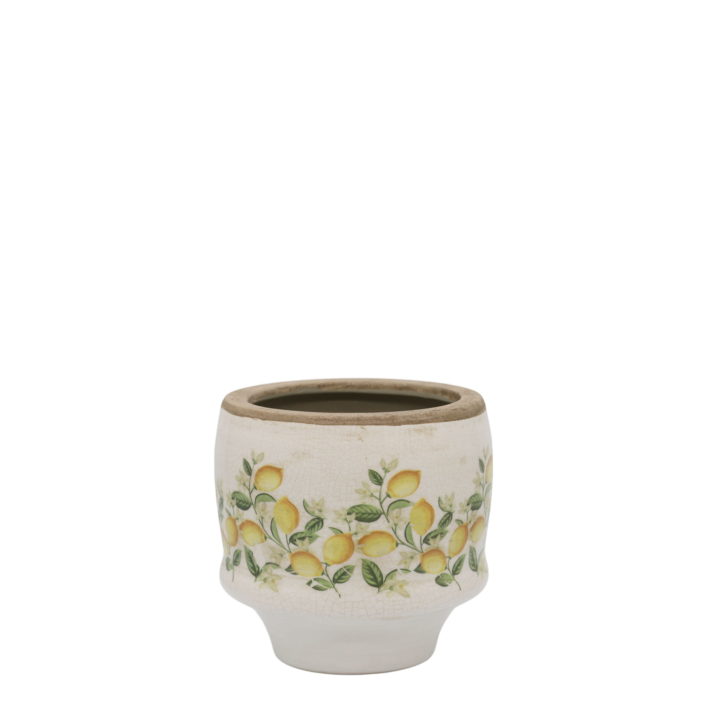 Blumen Übertopf Limone Blossom mit Zitronen und Blumen