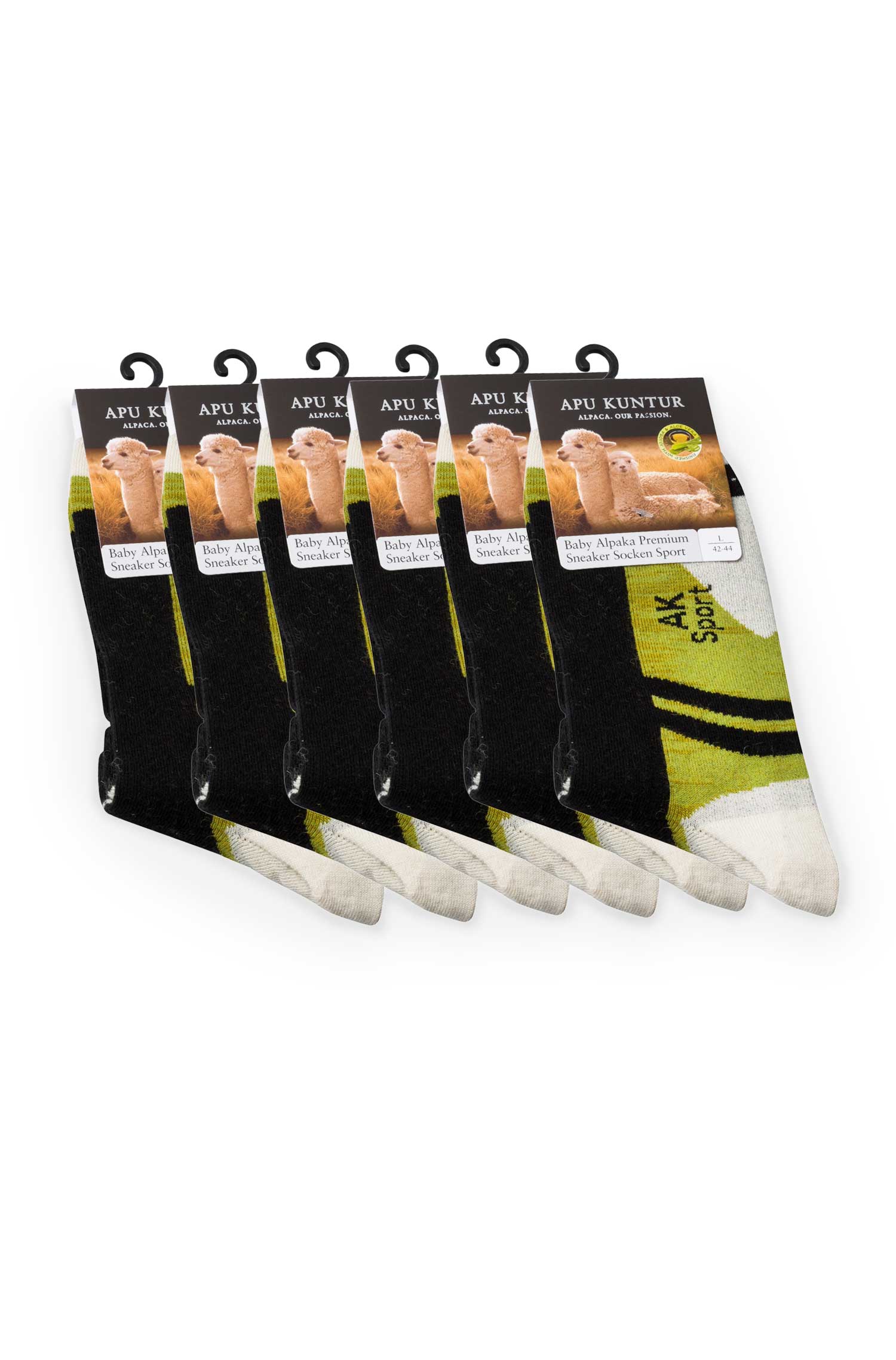 6er-Pack Premium SPORT SNEAKER SOCKE  in Naturfaser Qualität