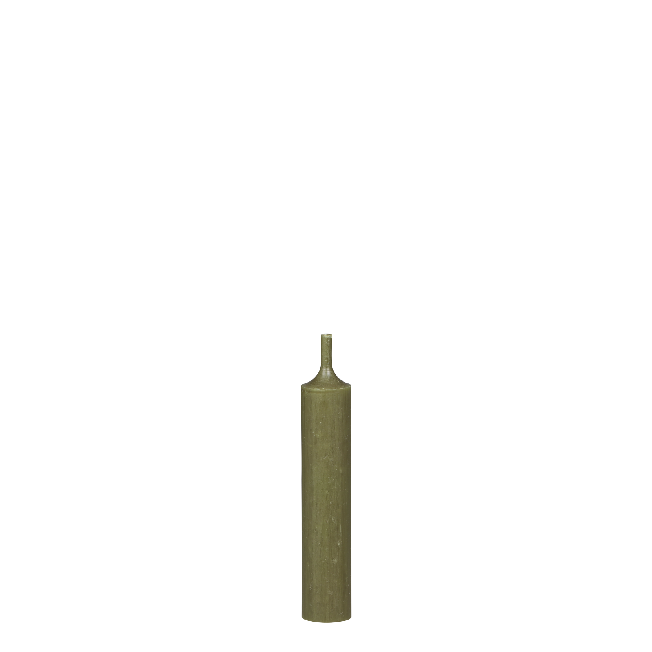 Mini Stabkerzen Olive, 11 cm hoch, 2 cm Durchmesser