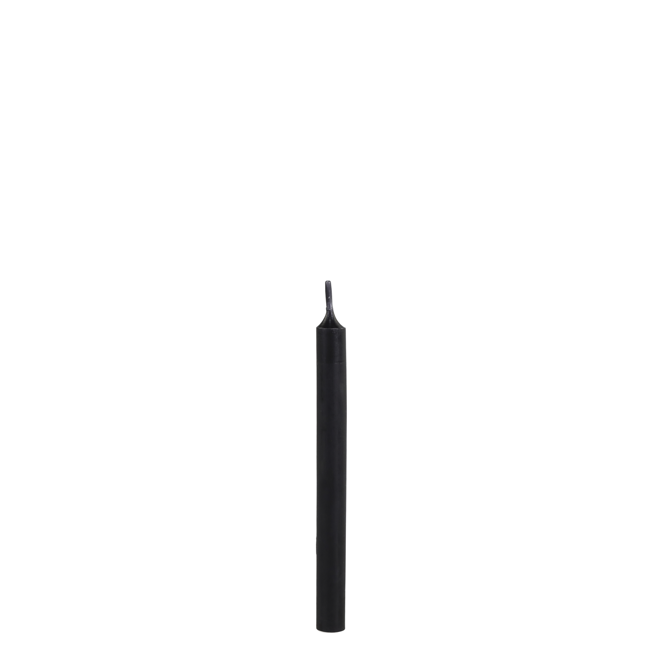 Spitzkerzen schwarz, 13 cm hoch, 1,2 cm Durchmesser
