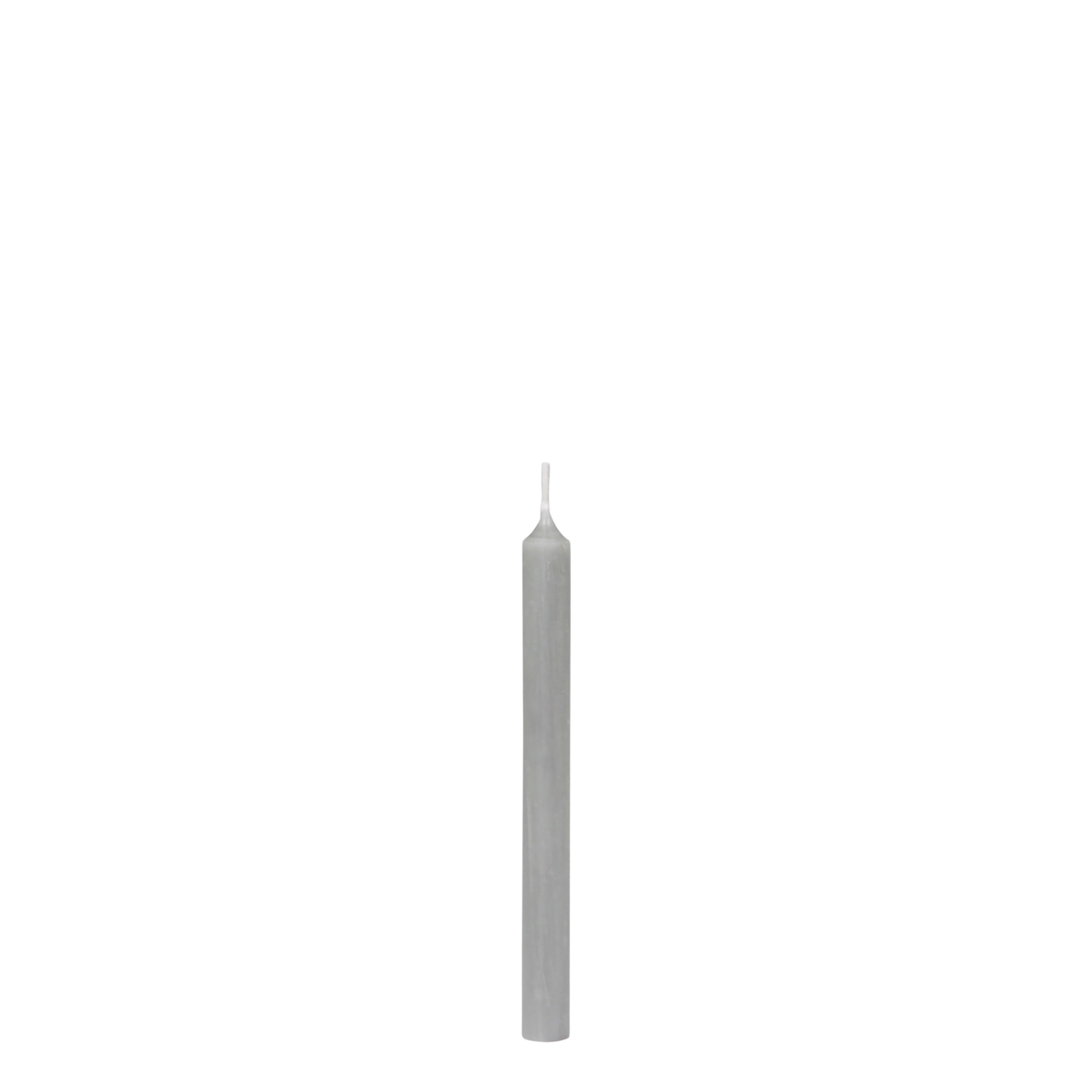 Spitzkerzen grau 13 cm hoch, 1,2 cm Durchmesser