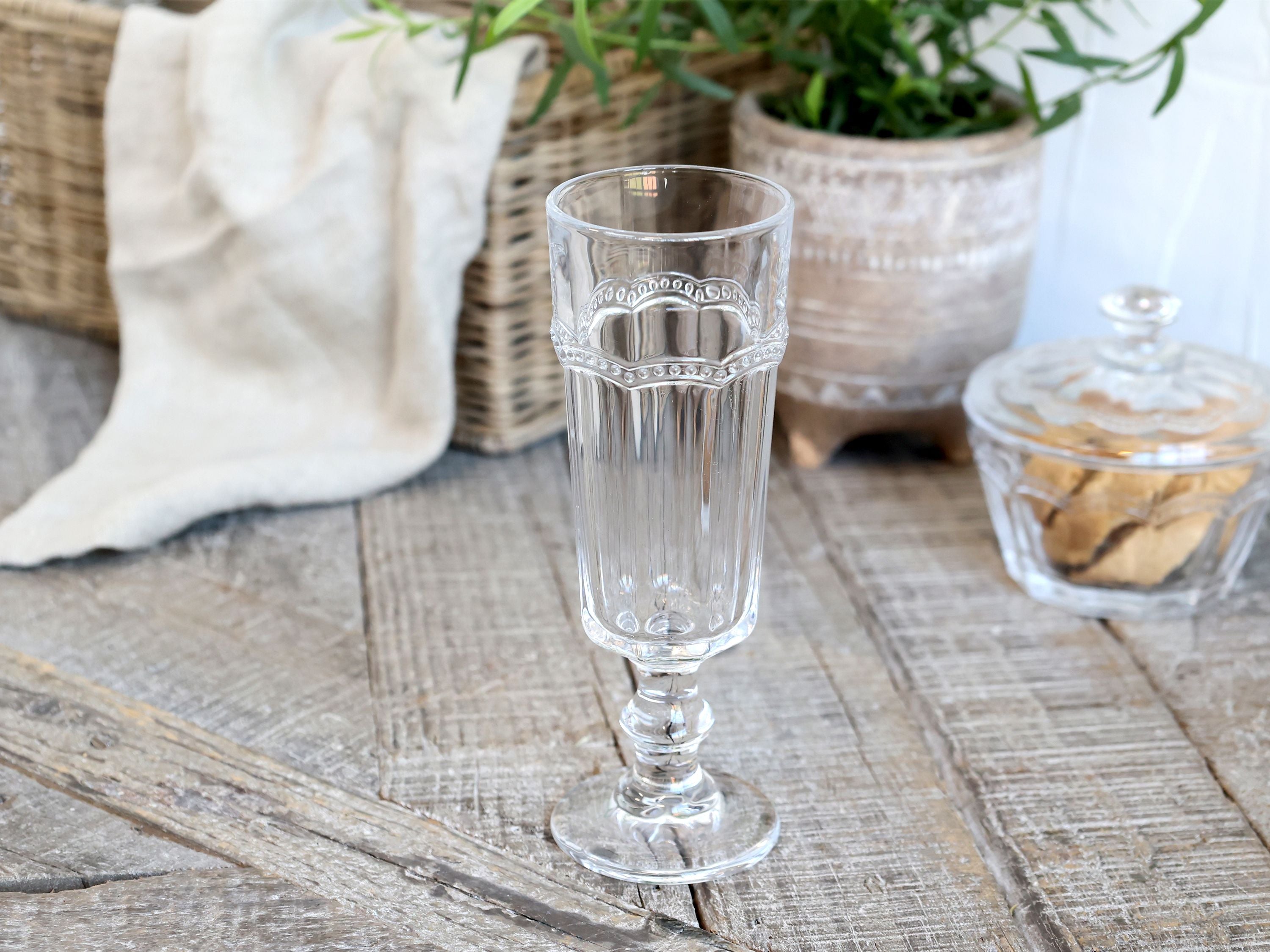 Antoinette Champagnerglas-Becher mit Perlenkante, 19 cl