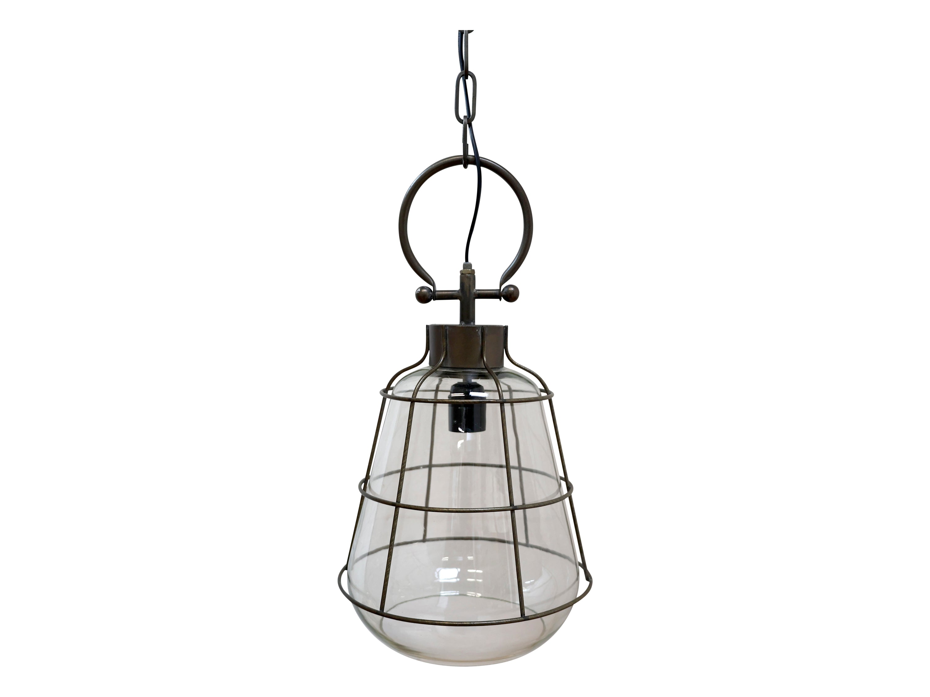Factory Lamp H43,5/D22 cm antique coal