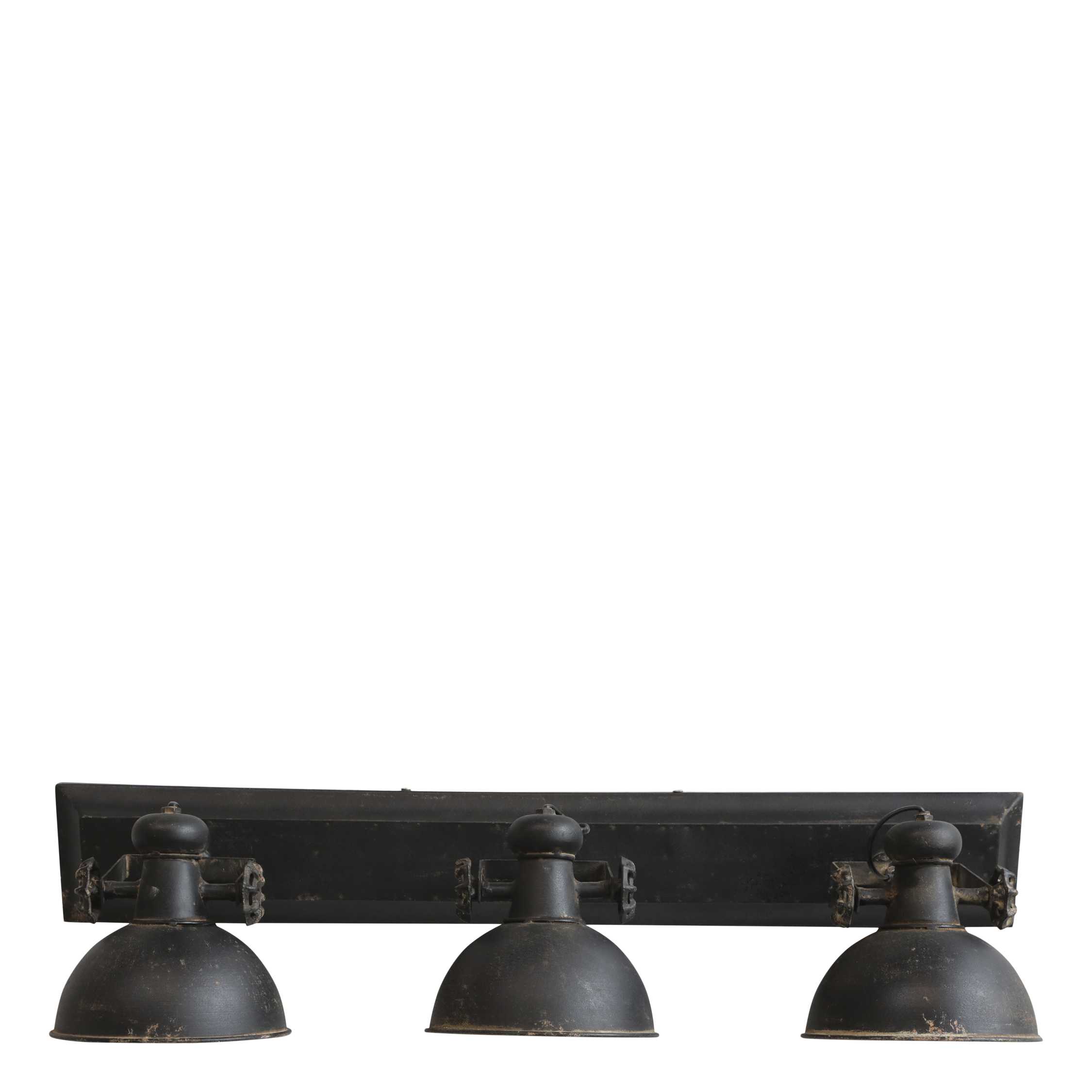 Factory Lamp w. 3 spots H30/L85/W19 cm antique black