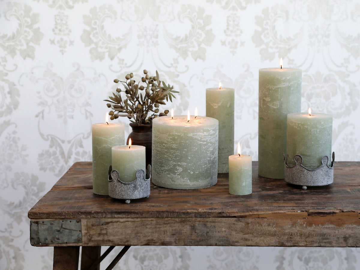 Stumpenkerze Macon in Creme, 8 cm hoch, 5 cm Durchmesser