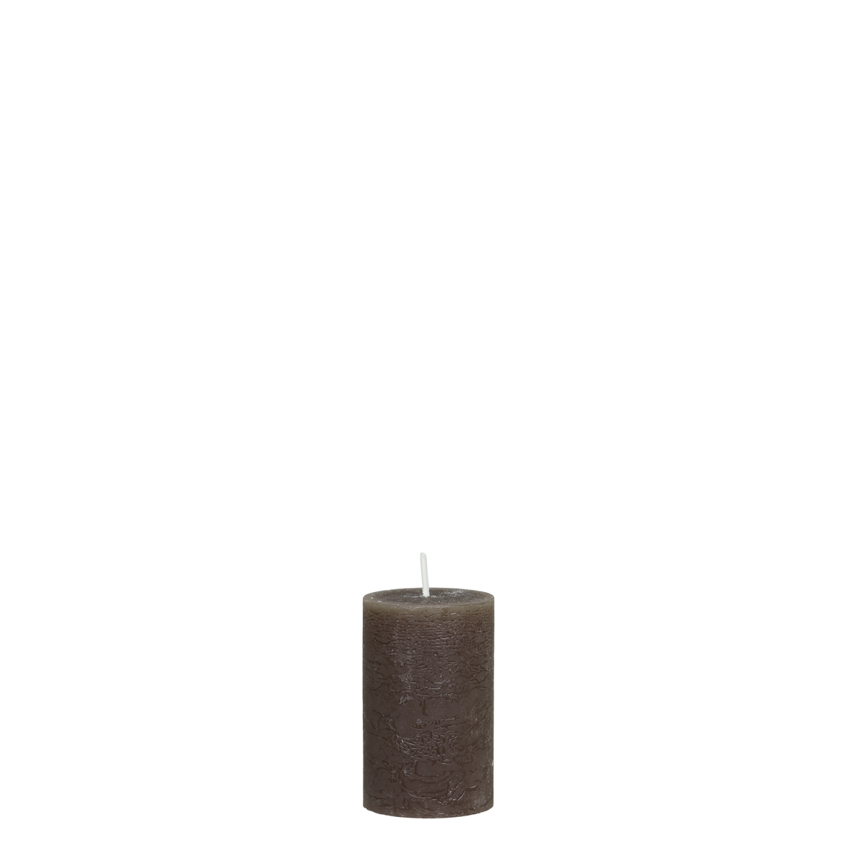 Stumpenkerze Macon in Coffee, 8 cm hoch