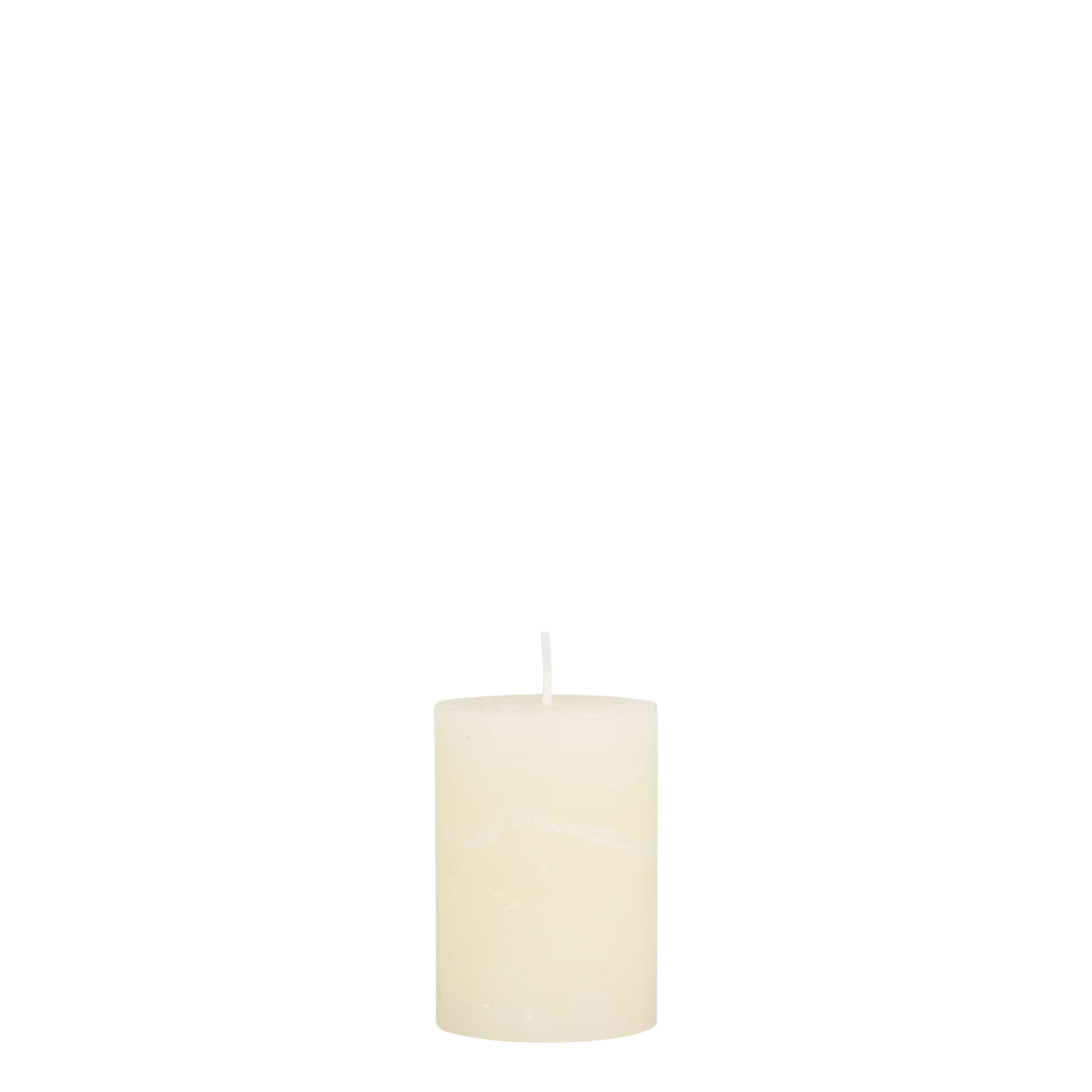 Stumpenkerze Macon Creme 10 cm hoch 7 cm Durchmesser