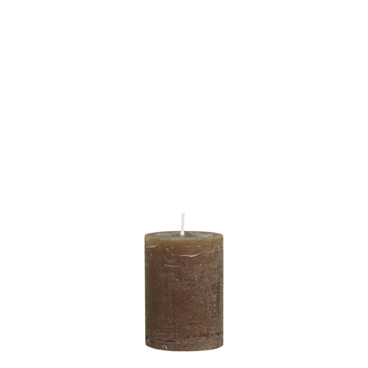 Stumpenkerze Macon Walnuss, 10 cm, 40 Std. Brenndauer