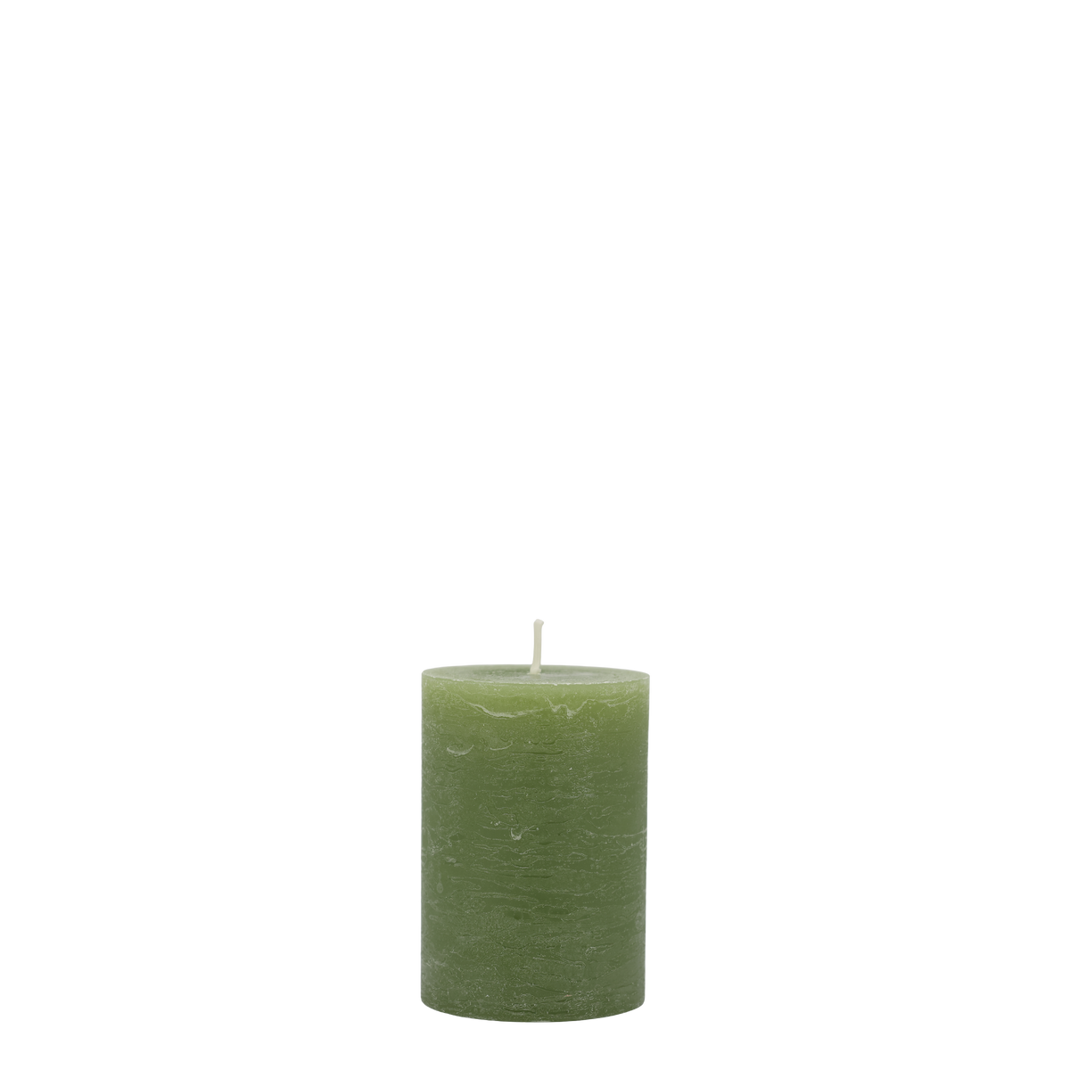 Stumpenkerze Macon in Forrest Green, 10 cm hoch