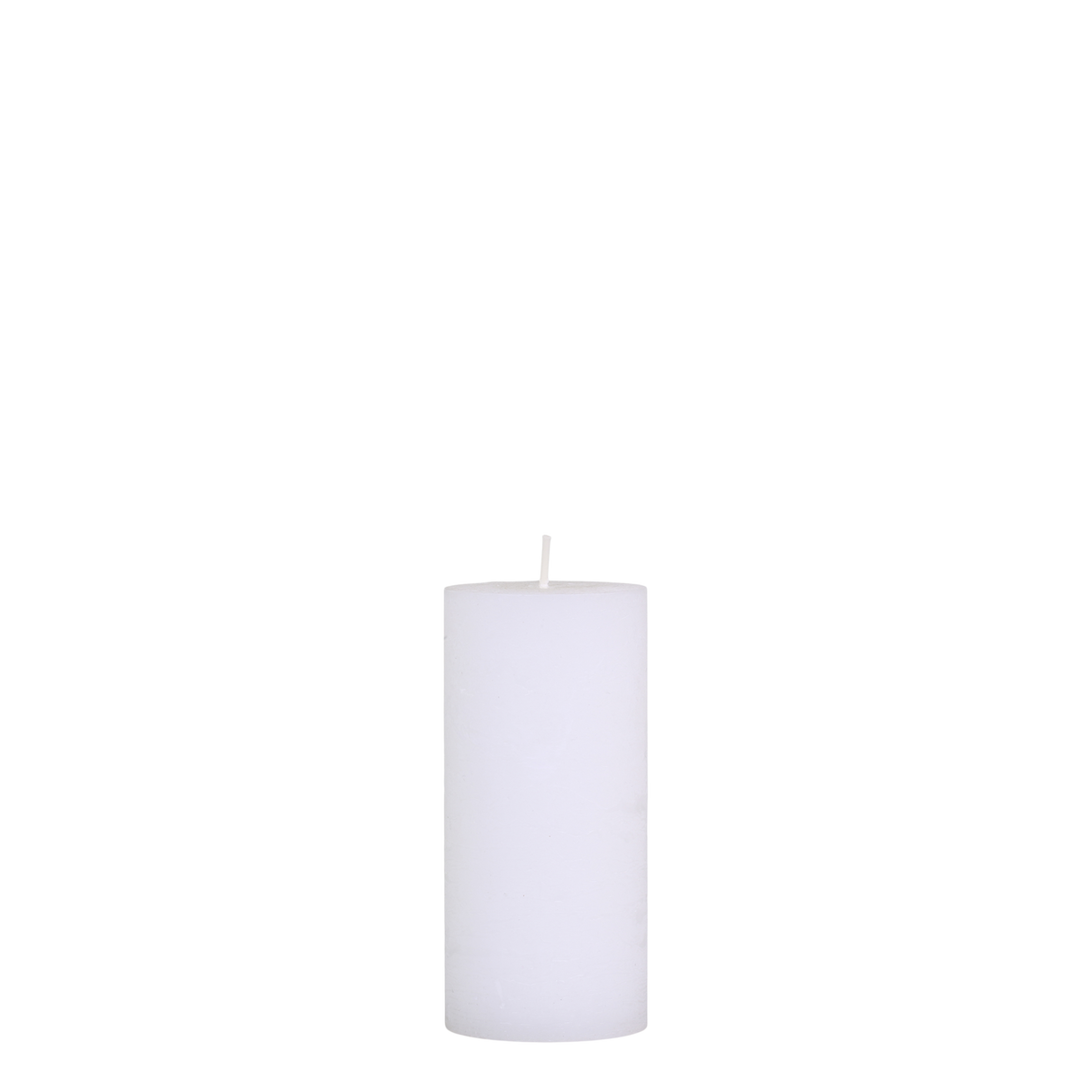 Stumpenkerze weiß, 15 cm hoch, 7 cm Durchmesser