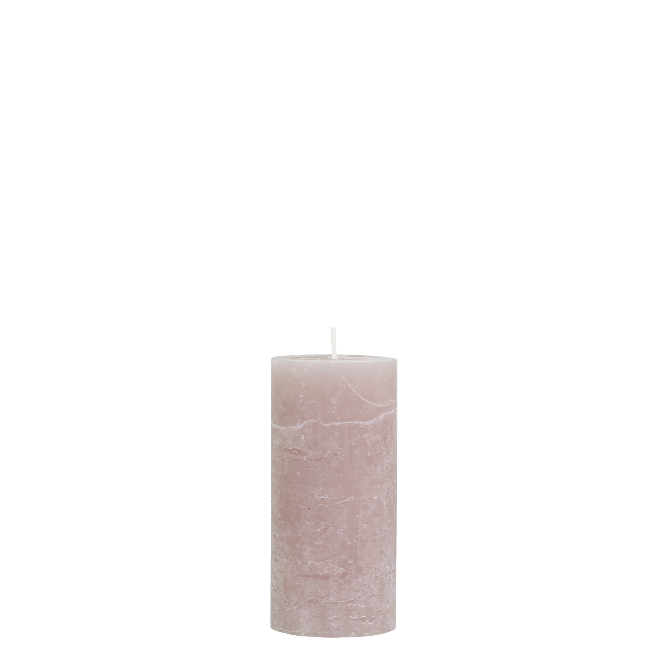 Stumpenkerze Macon in Taupe, 15 cm, 60 Std. Brenndauer