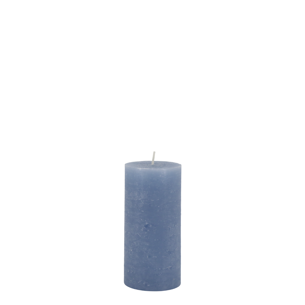 Stumpenkerze Macon in Sky Blue, 15 cm hoch