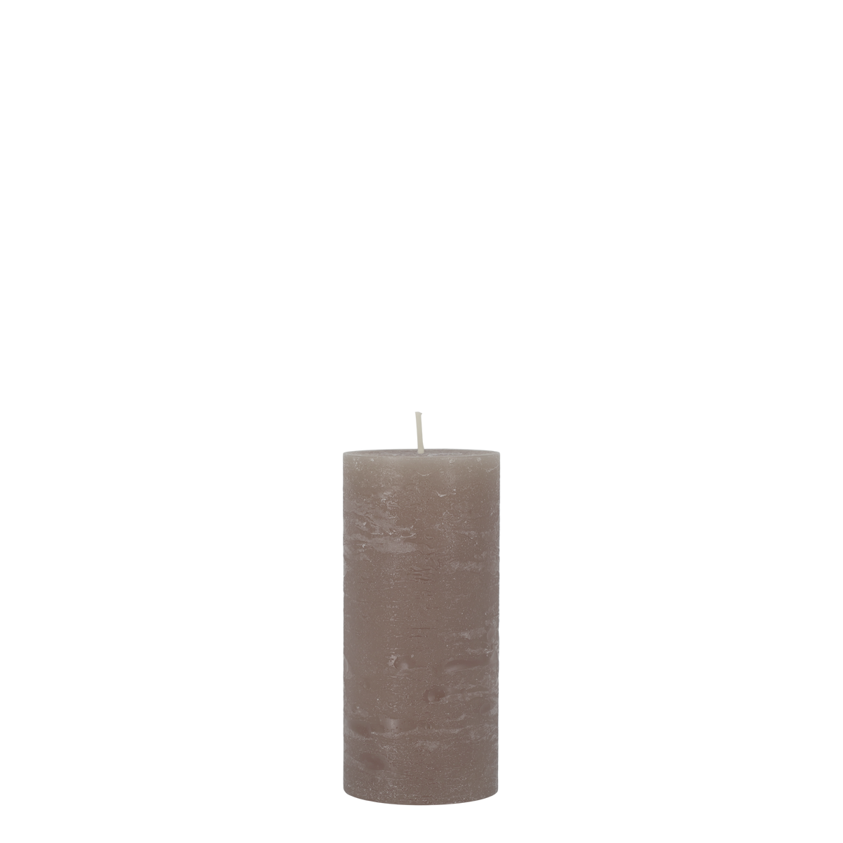 Stumpenkerze Macon rustikal, 15 cm hoch, 60 Std. Brenndauer
