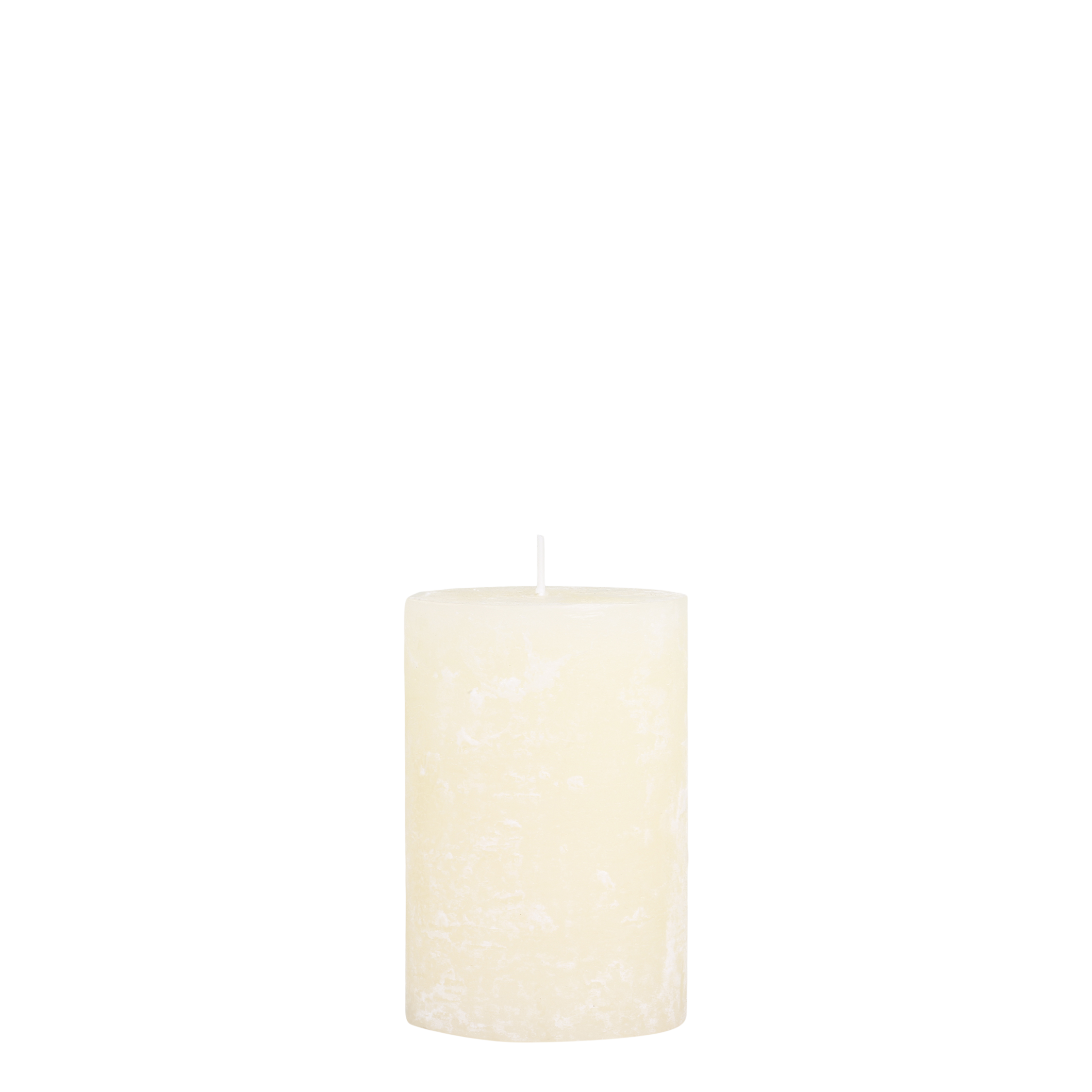 Stumpenkerze Macon in Creme, 15 cm hoch, 10 cm Durchmesser