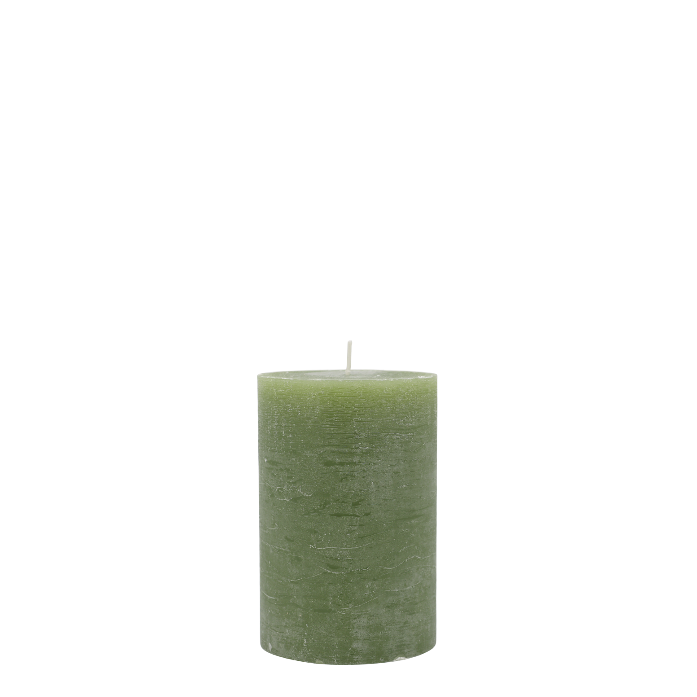 Stumpenkerze Macon in Forrest Green, 15 cm hoch