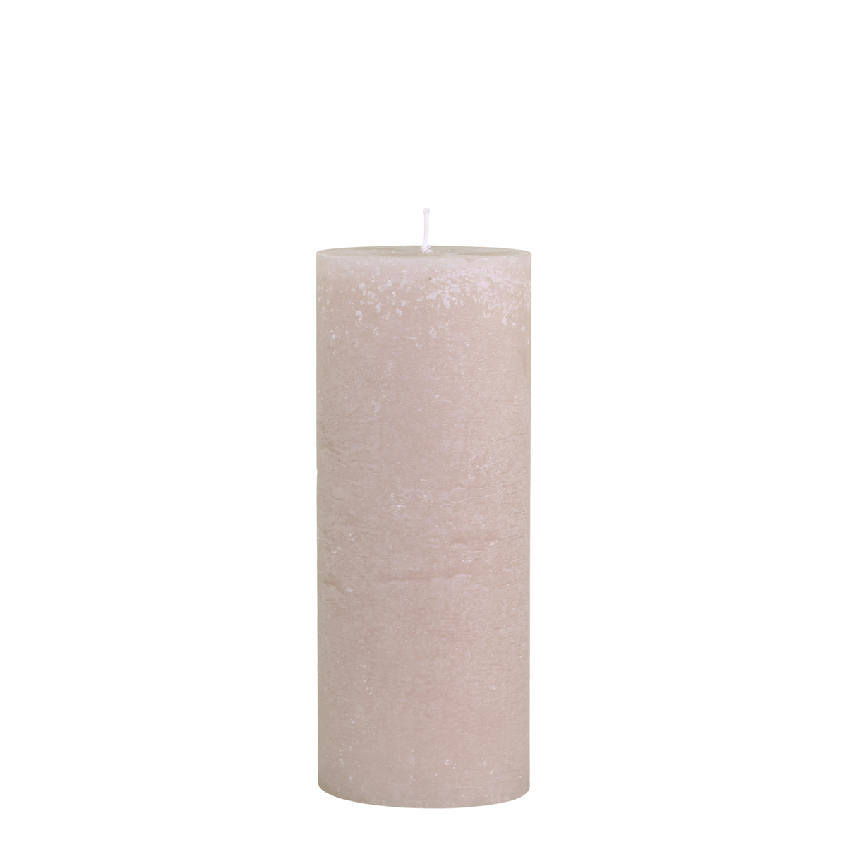 Stumpenkerze Macon in Staubrosa, 25 cm hoch