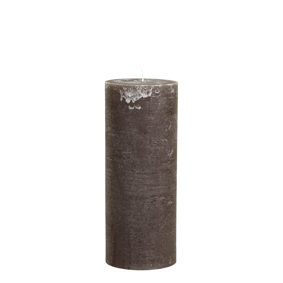 Stumpenkerze Macon coffee 25 cm hoch, 150 Stunden Brenndauer