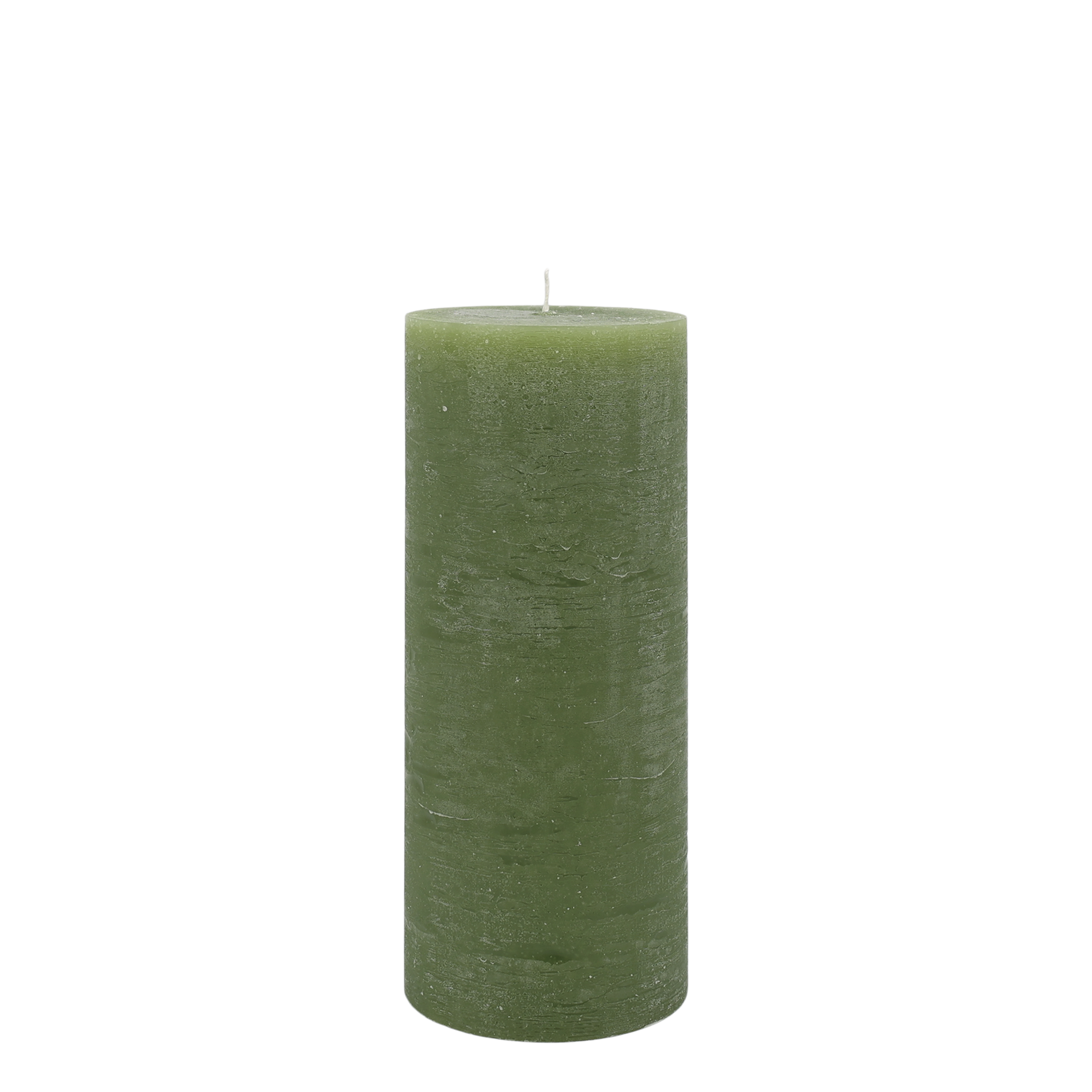 Stumpenkerze Macon in Forrest Green, 25 cm hoch