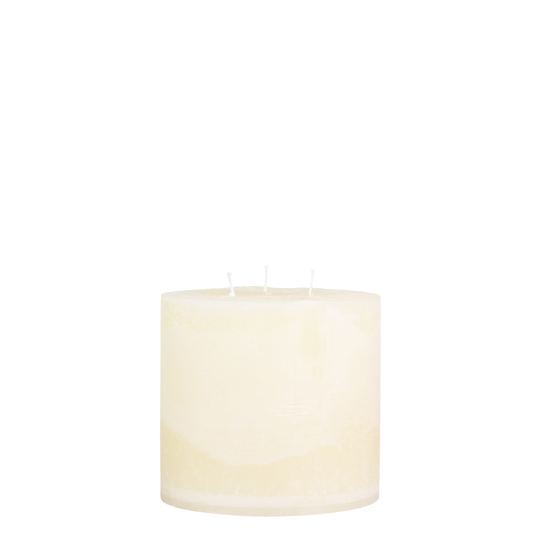 Macon Stumpenkerze mit 3 Dochten, 15 cm, creme
