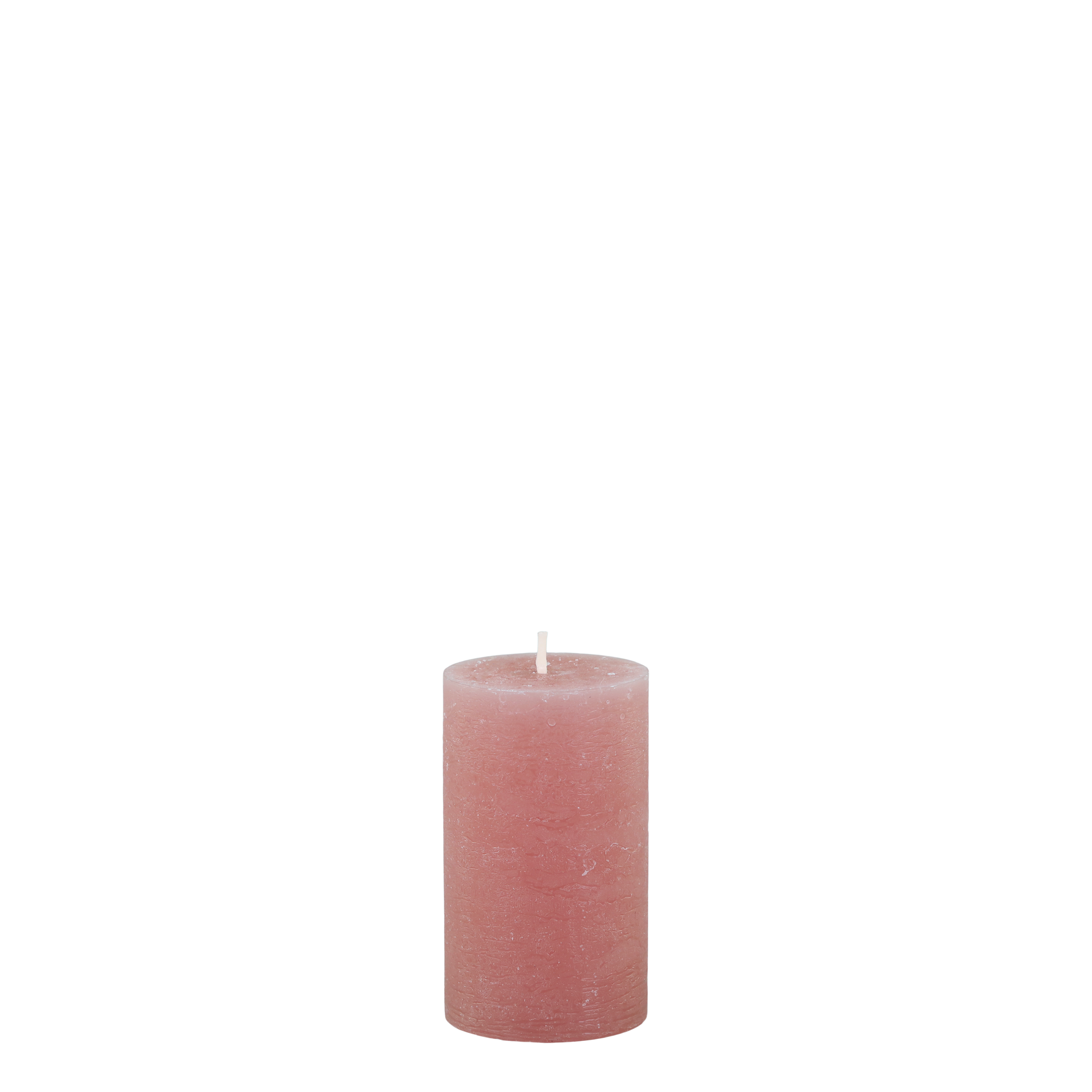 Stumpenkerze Macon in Himbeere, 10 cm hoch